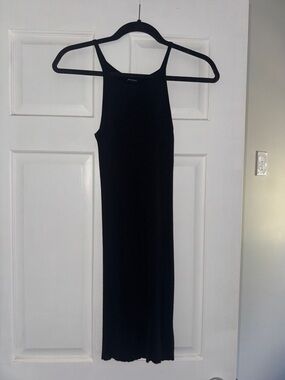 Brandy Melville Black Ribbed Maxi Dress